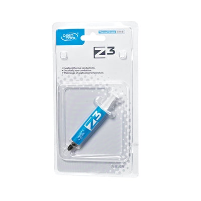 DeepCool Z3 Thermal Paste 6.5g - Non-Conductive Silver Grey CPU Compound DeepCool Z3 Thermal Paste 6.5g - Non-Conductive Silver Grey CPU Compound